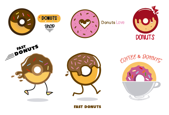 Logos personalizados: Donuts